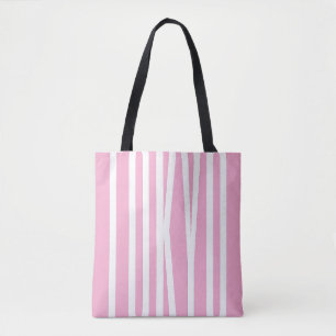 Minimalist pink pastel typography feminime stylish tote bag