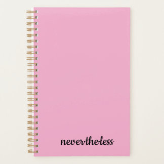 Minimalist Pink Planner | Elegant Modern Notebook