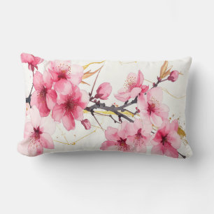 Minimalist Pink Sakura Zen Throw Cushion