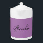 Minimalist Plain Calligraphy Own Name Lavender<br><div class="desc">There's no need for confusion. A plain,  simple,  innovative design. This is you.</div>