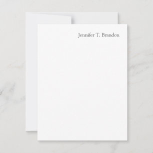 Minimalist Plain Classical Professional Unique Card