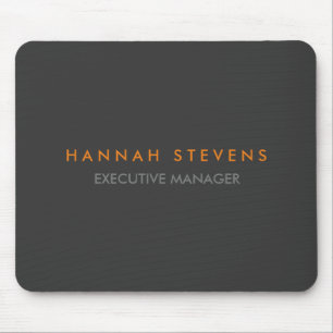 Minimalist Plain Grey Professional Modern Mouse Pad
