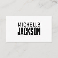 Minimalist Plain Modern Your Name Message