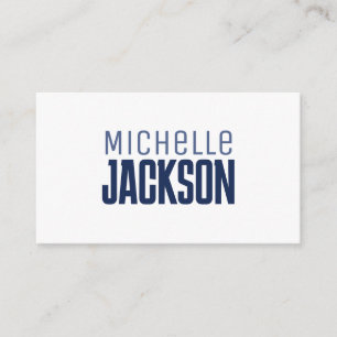 Minimalist Plain Modern Your Name Message Enclosure Card