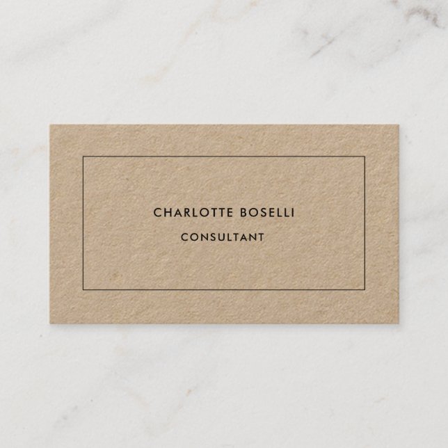 Minimalist Plain Professional Modern  Business Card (Front)