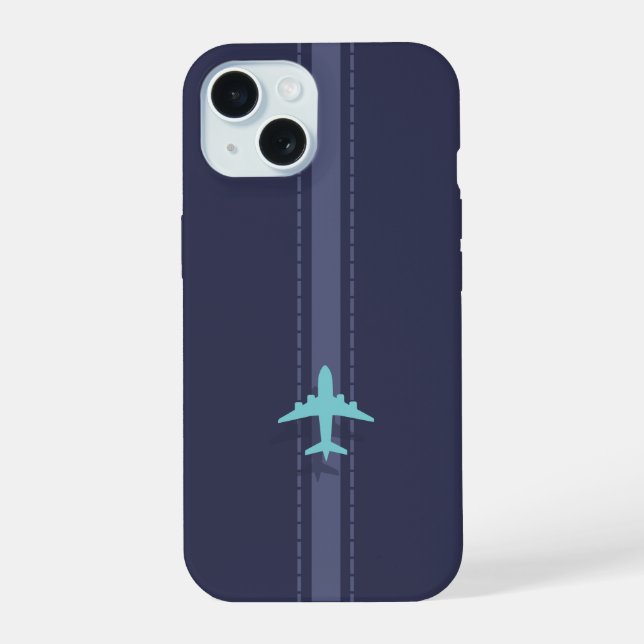 Minimalist plane  iPhone 15 case (Back)