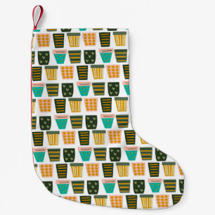 Minimalist Plant Art Small Christmas Stocking