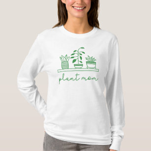 Minimalist Plant Mom Cute Plant Lover T-Shirt