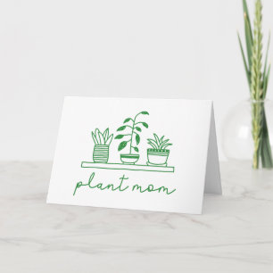 Minimalist Plant Mum Cute Plant Lover Card