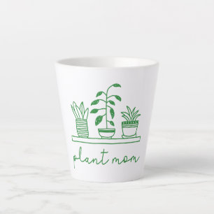Minimalist Plant Mum Cute Plant Lover Latte Mug