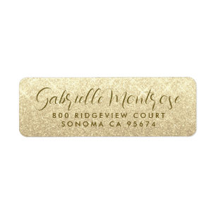 Minimalist Platinum Glitter Script