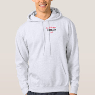 Minimalist Poker Club League Tournament Name Hoodie
