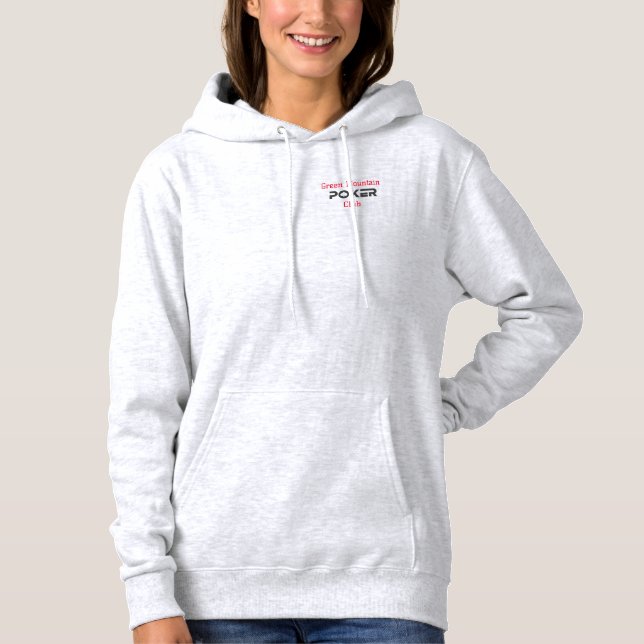 Minimalist Poker Club League Tournament Name Hoodie (Front)