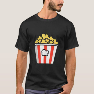 Minimalist Popcorn Sugar Food Simple funny Cute Po T-Shirt