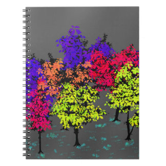 Minimalist Pops of Colour Trees Journal Notebook