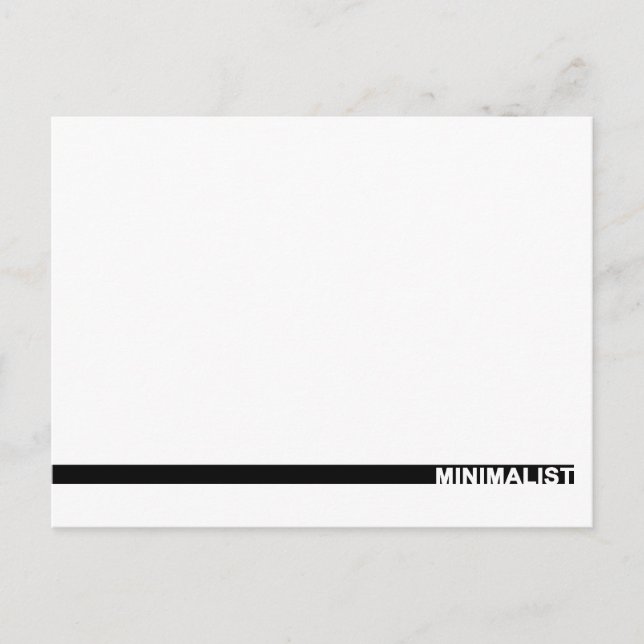 Minimalist Postcard (Front)