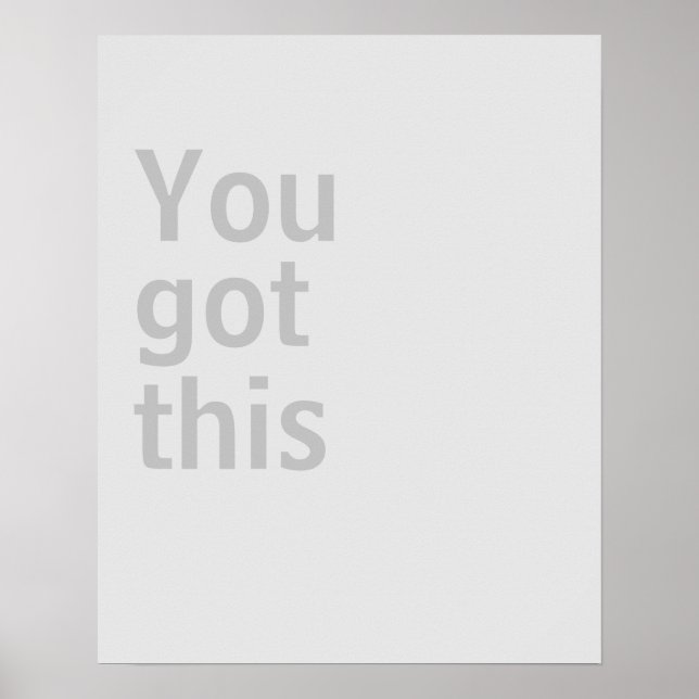 Minimalist poster (Front)