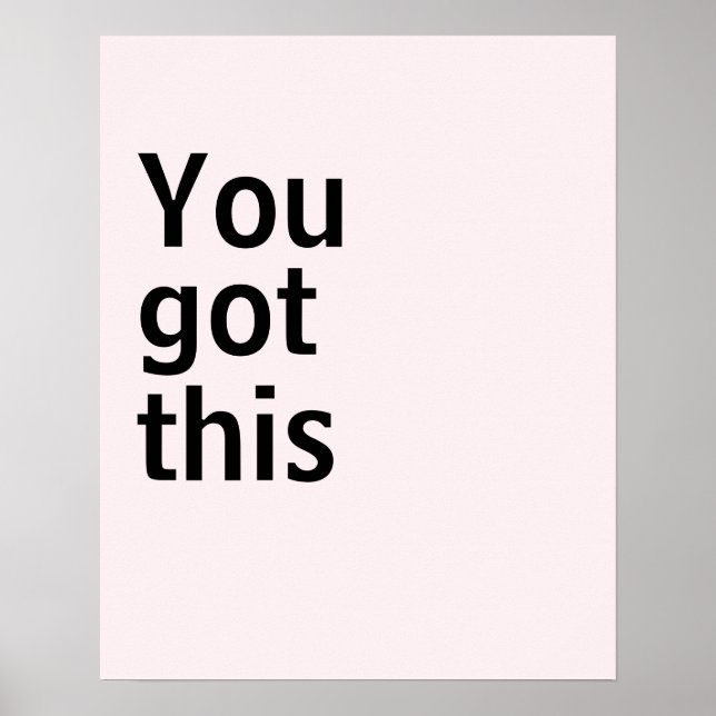 Minimalist poster (Front)