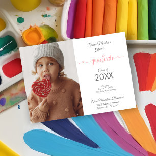 Minimalist Pre-K Graduate Simple Kids Photo 