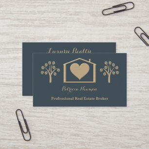 Minimalist Pro Real Estate Broker Business Card 