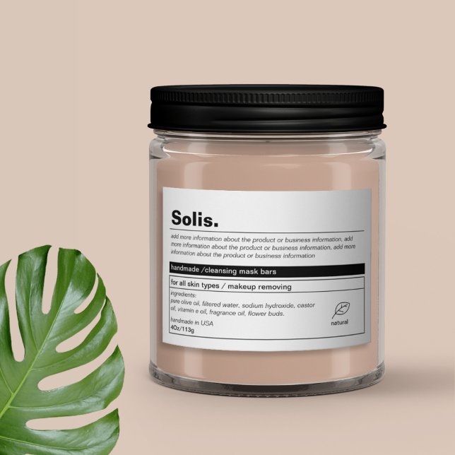 Minimalist Product Label (Creator Uploaded)