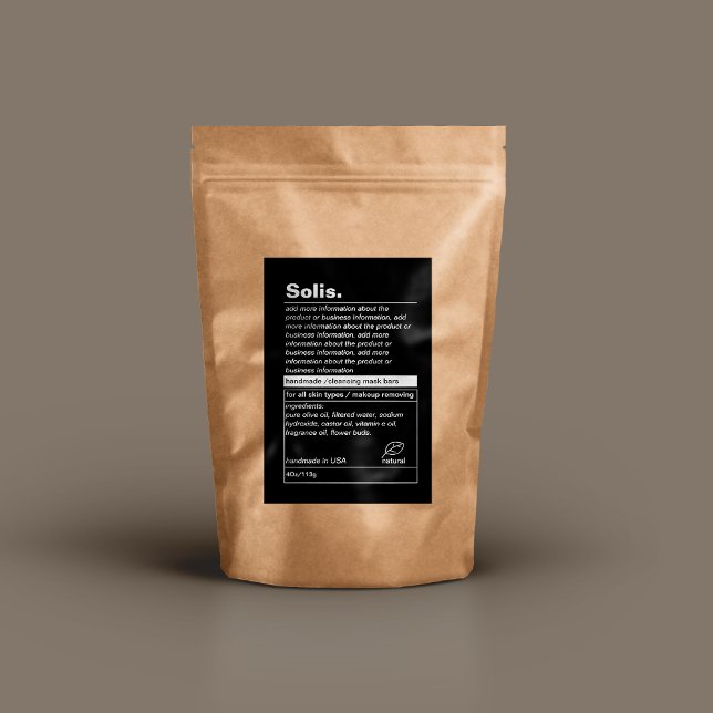 Minimalist Product Label (Creator Uploaded)