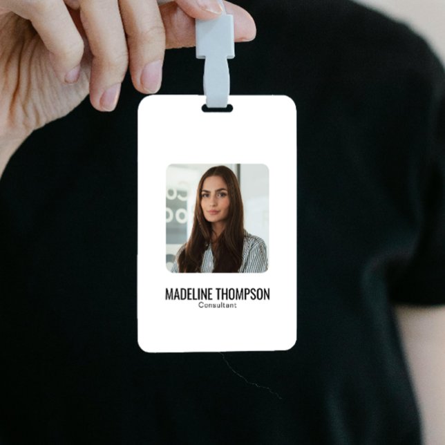 Minimalist Professional Back Logo Company ID Badge (Creator Uploaded)