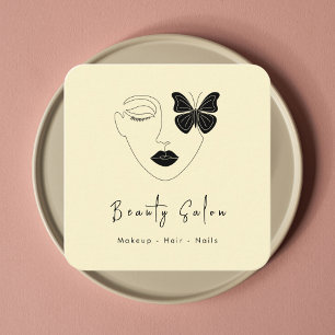 Minimalist Professional Beauty Salon Business Card