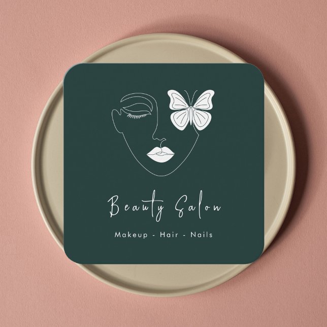 Minimalist Professional Beauty Salon Business Card (Creator Uploaded)