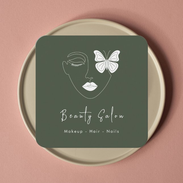 Minimalist Professional Beauty Salon Business Card (Creator Uploaded)
