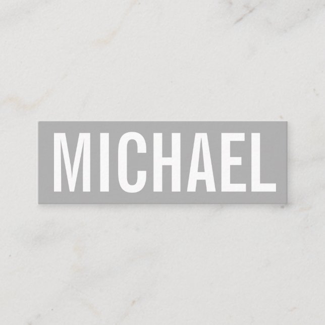Minimalist professional bold modern business card (Front)