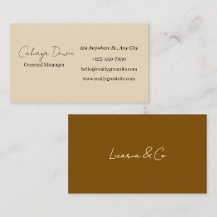 Minimalist Professional Business Card