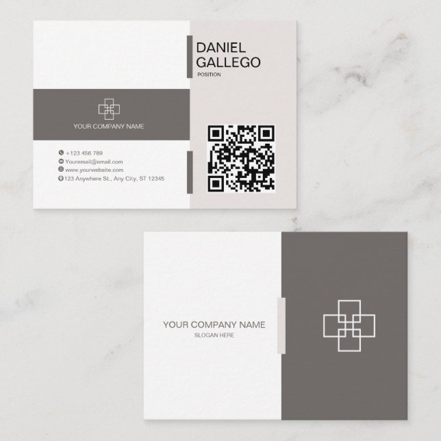 Minimalist Professional Business Card (Front/Back)