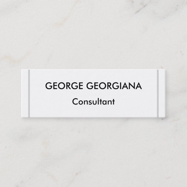 Minimalist Professional Business Card (Front)
