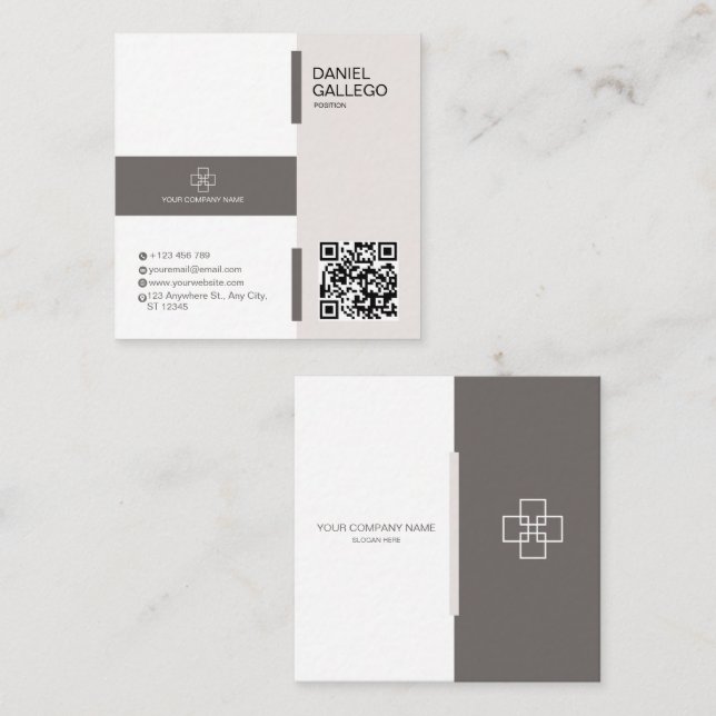 Minimalist Professional Business Card (Front/Back)