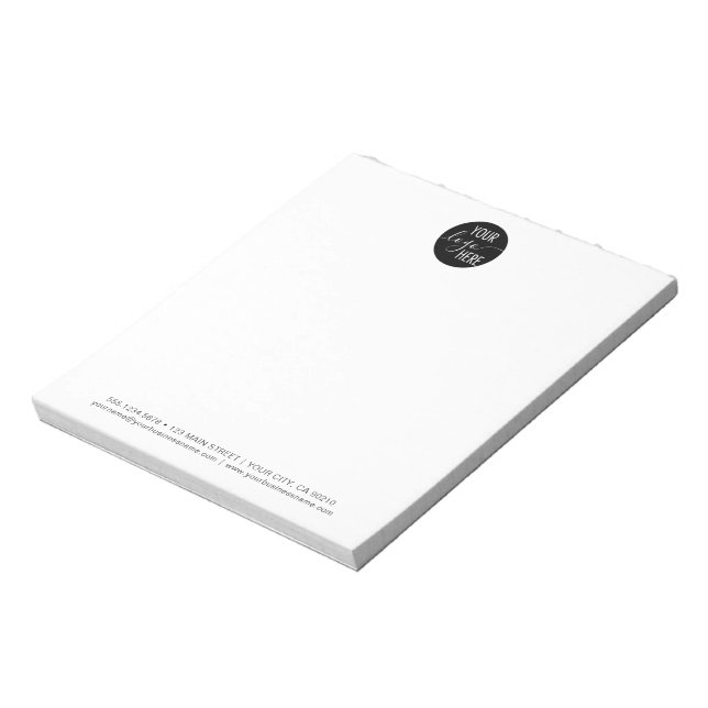Minimalist Professional Business Company Logo Notepad (Rotated)