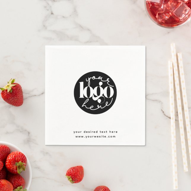 Minimalist Professional Business Custom Logo Napkin (Insitu)
