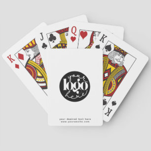 Minimalist Professional Business Custom Logo Playing Cards