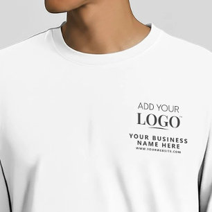 Minimalist Professional Company Logo Work Uniform T-Shirt