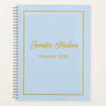 Minimalist Professional Cute Powder Blue Weekly Planner<br><div class="desc">Stay organised and stylish with our Minimalist Professional Cute Powder Blue Weekly Planner, thoughtfully designed for the busy lives of teachers, nurses, doctors, and dentists. This planner combines functionality with a touch of charm, featuring a serene powder blue theme that promotes focus and calm in a professional setting. The clean,...</div>