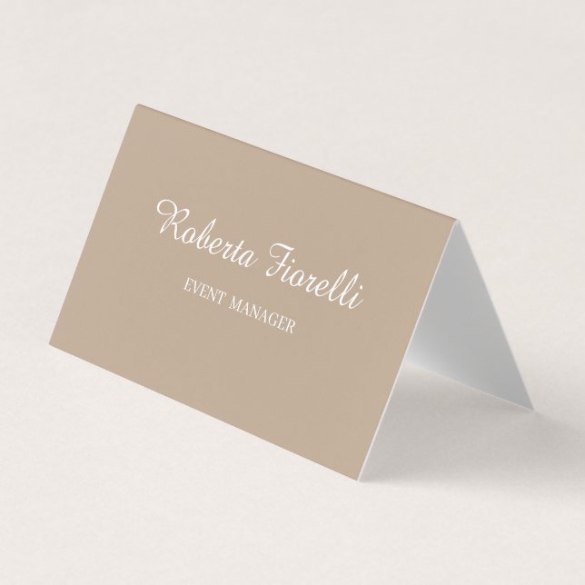 Minimalist professional, elegant business card (Front)