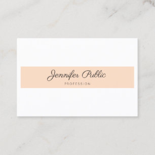 Minimalist Professional Elegant Modern Plain Business Card