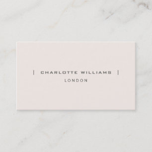Minimalist Professional Elegant Simple Blush Pink Business Card