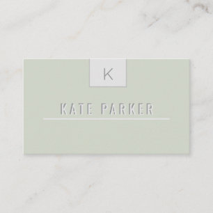 Minimalist professional geometrical monogram business card