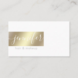 Minimalist professional gold foil business card