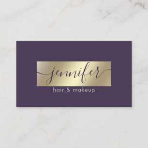Minimalist professional gold foil business card