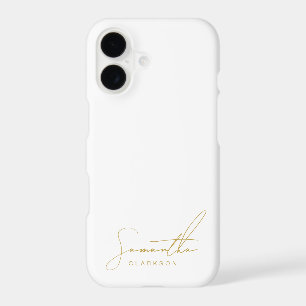 Minimalist Professional Gold Handwritten Script