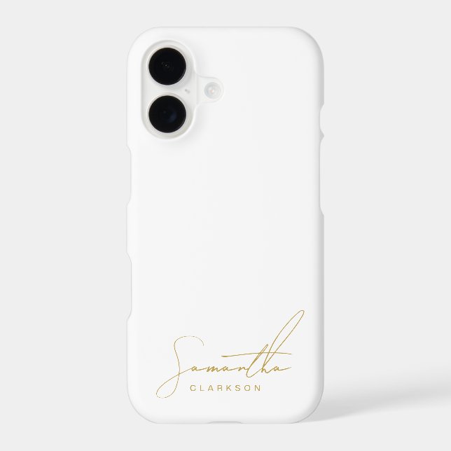Minimalist Professional Gold Handwritten Script (Back)