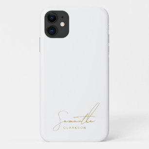 Minimalist Professional Gold Handwritten Script Case-Mate iPhone Case