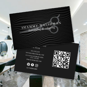 Minimalist Professional Hairstylist Business Card